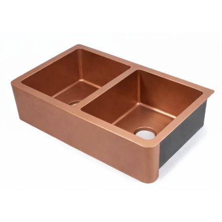 Handcrafted Copper Double Mount Kitchen Sink Dual Basin